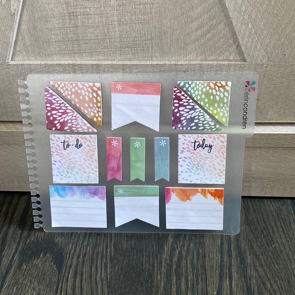 Erin Condren post it dashboard